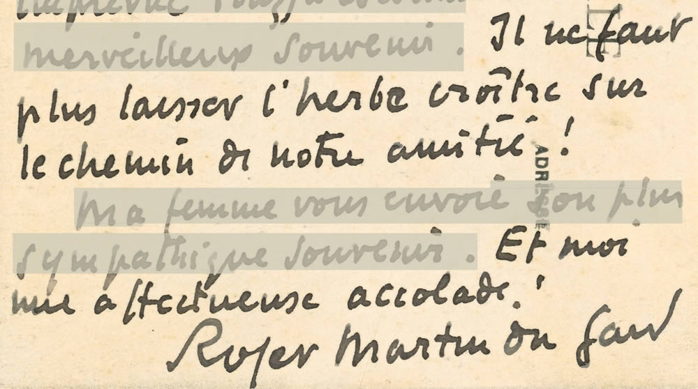 Da lettera di Roger Martin Du Gard ad Alberti, 25 giugno 1937
